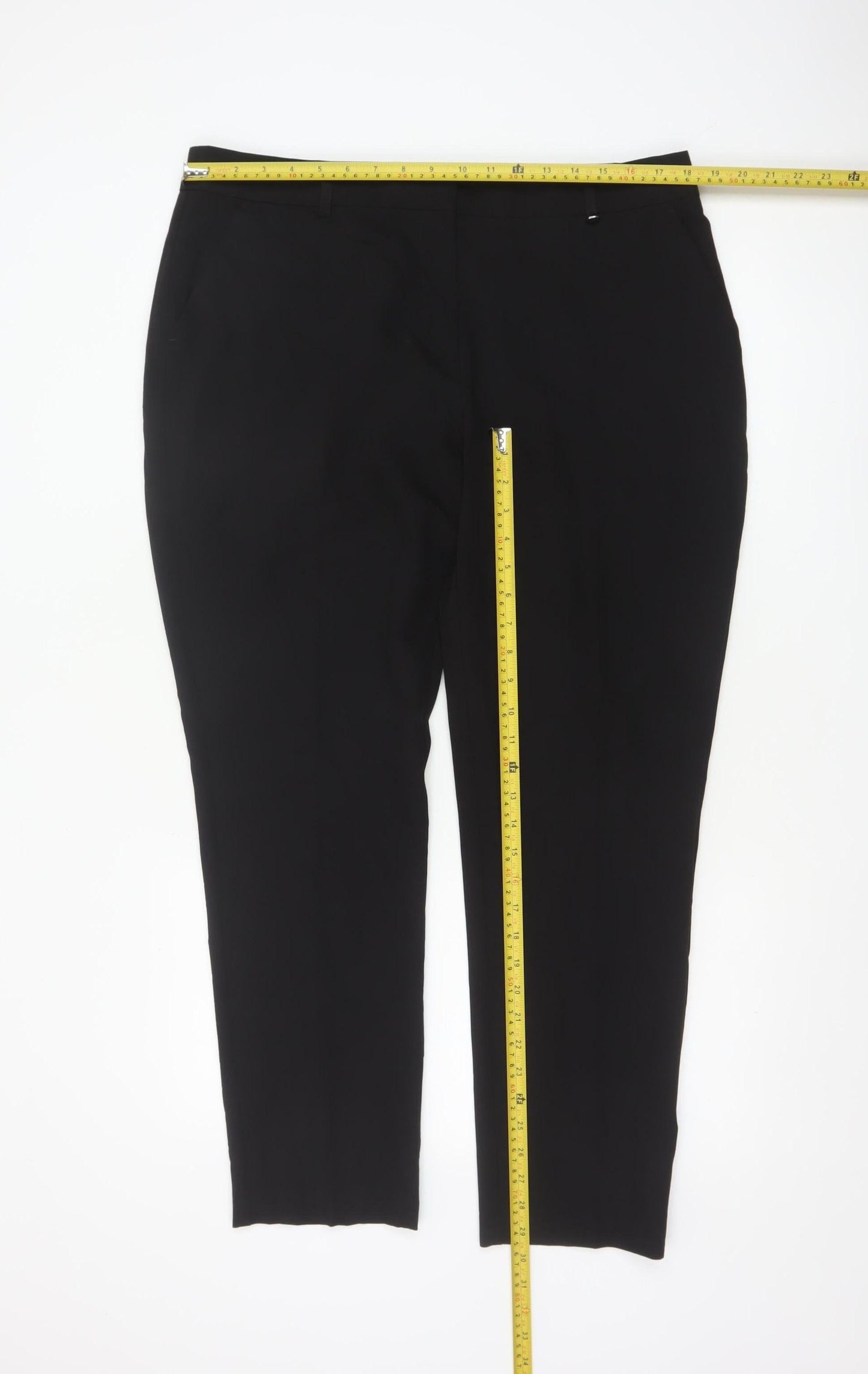 Dorothy Perkins Women's Black Size 16 Stretch Formal Trousers