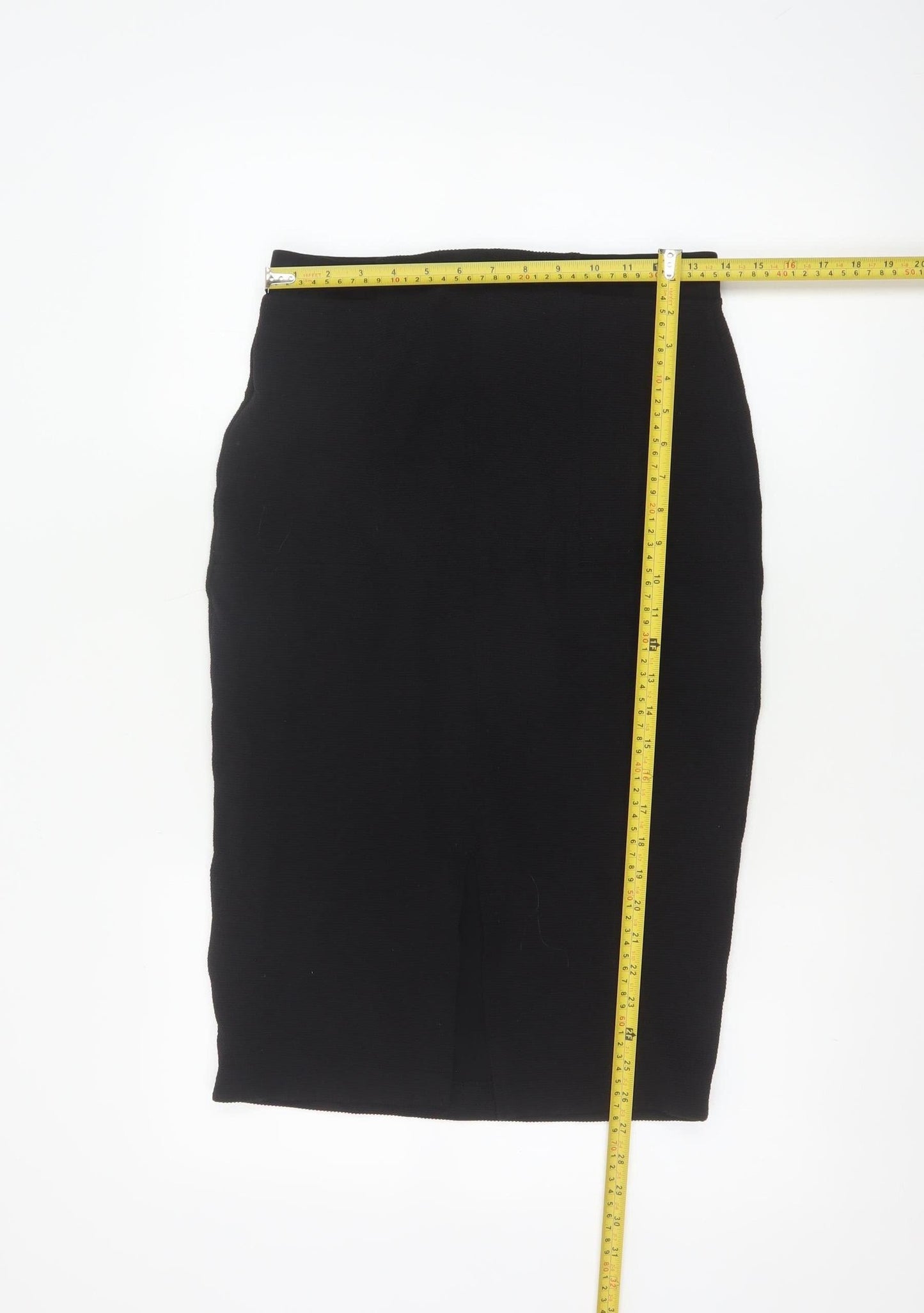 Next Women Black Size 10 Pencil Skirt Viscose Blend Workwear
