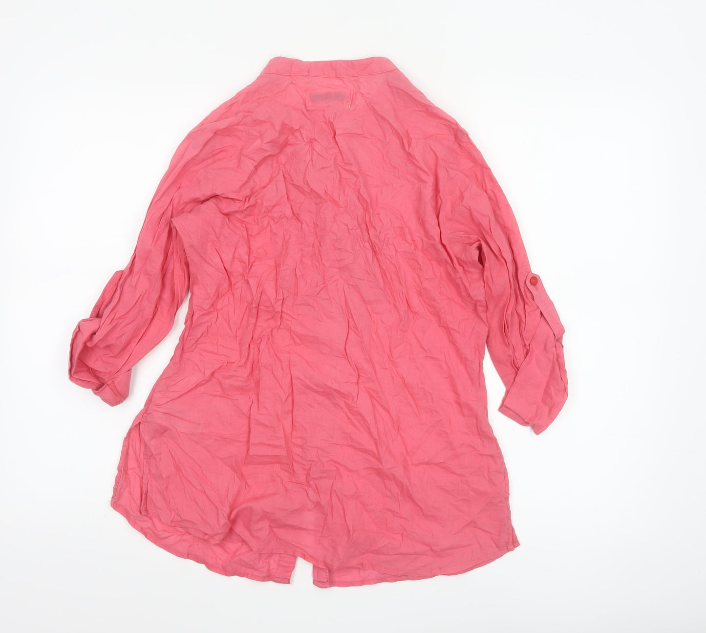 Levi Strauss Women’s Pink 3/4 Sleeve Cotton Tunic Shirt M