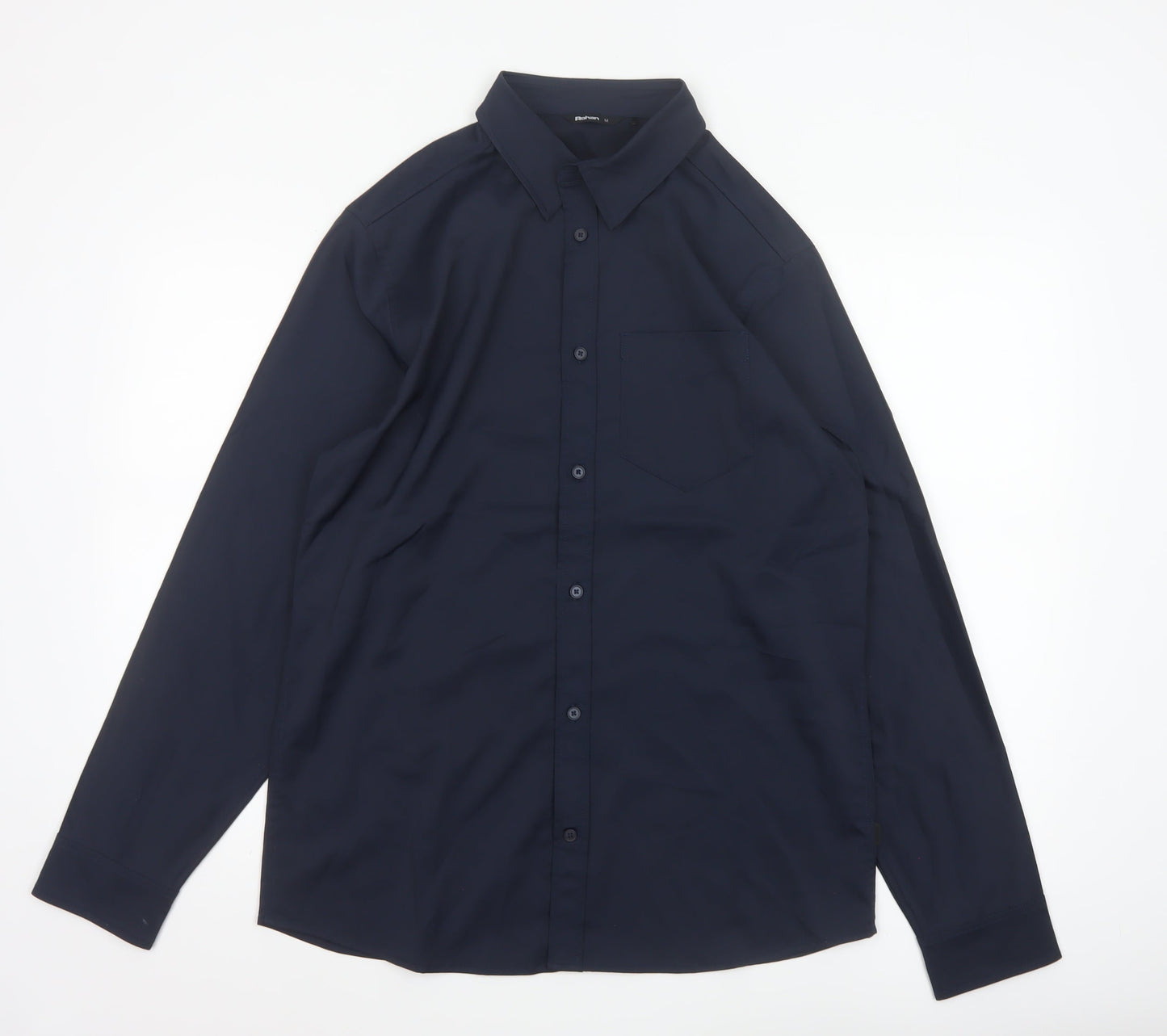 Rohan Men's Blue Regular Fit Long Sleeve Button-Up Shirt M