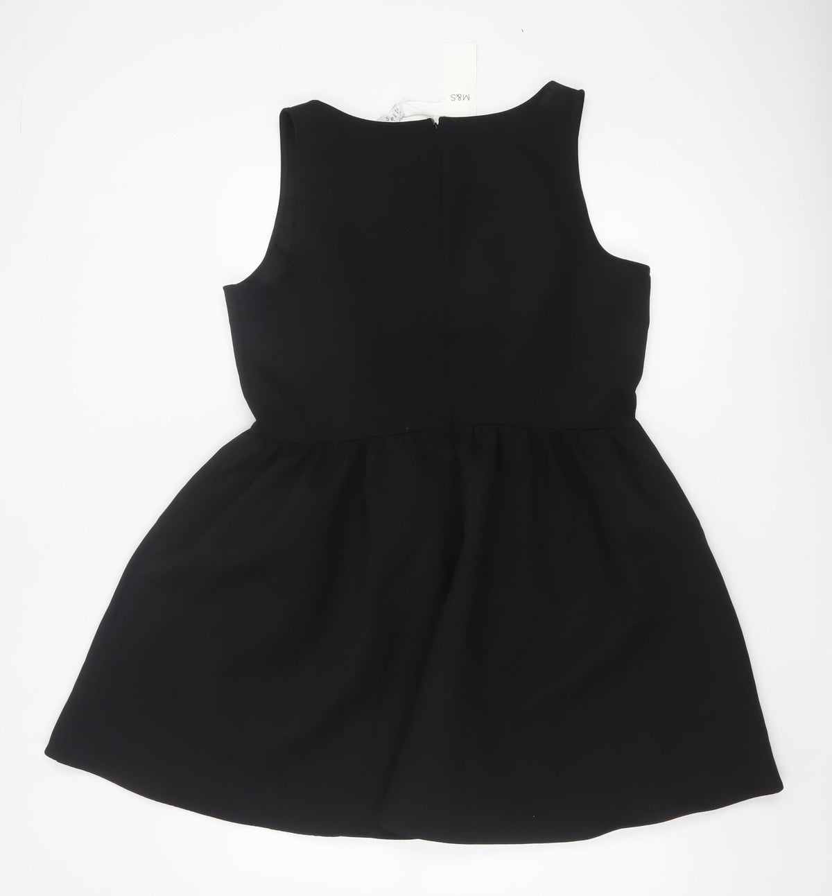 Marks & Spencer Women’s Black Skater Dress Size 16 Sleeveless Lined Stretch Partywear