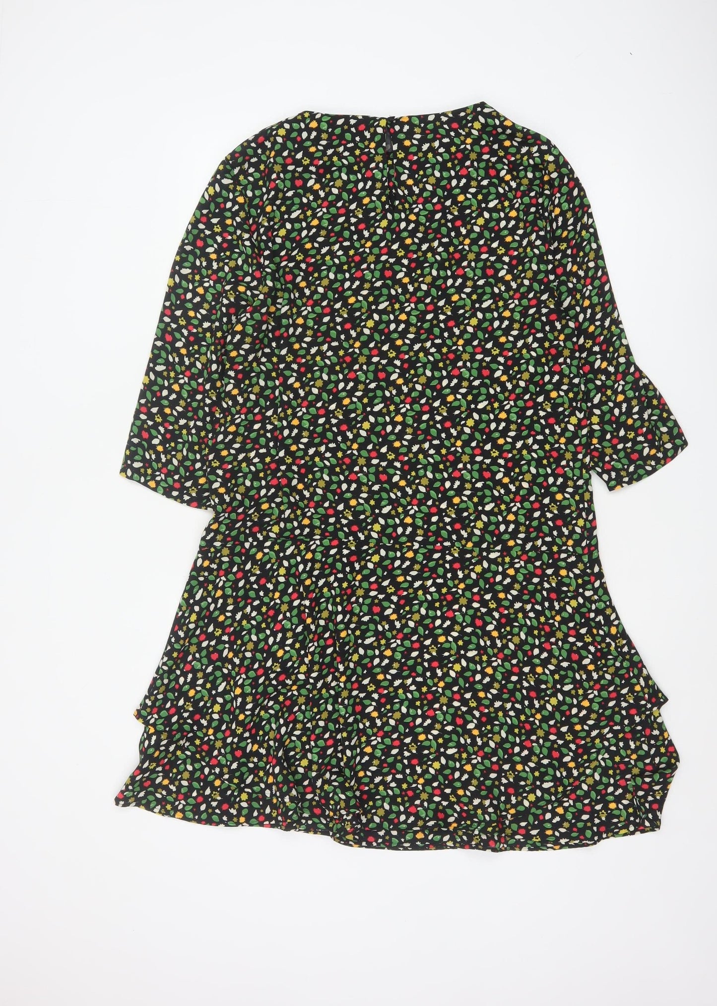 Next Women’s Multicoloured Floral Fit & Flare Dress Size 14