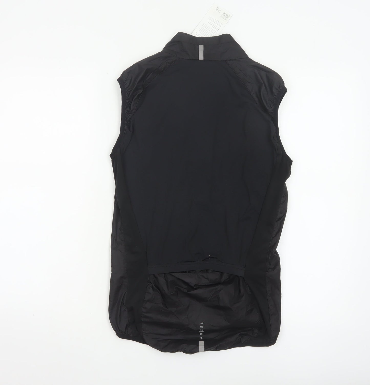 Van Rysel Black Sleeveless Lightweight Waistcoat Women’s S Reflective Cycling Vest