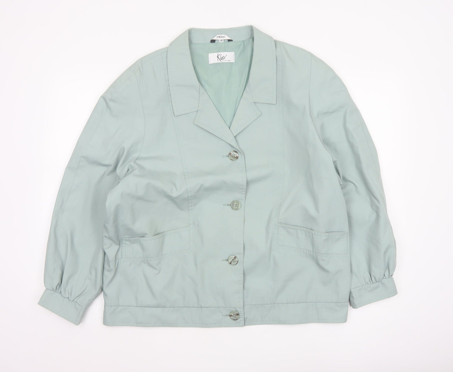 Klass Women’s Green Size 18 Button Basic Jacket