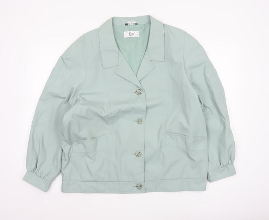 Klass Women’s Green Size 18 Button Basic Jacket