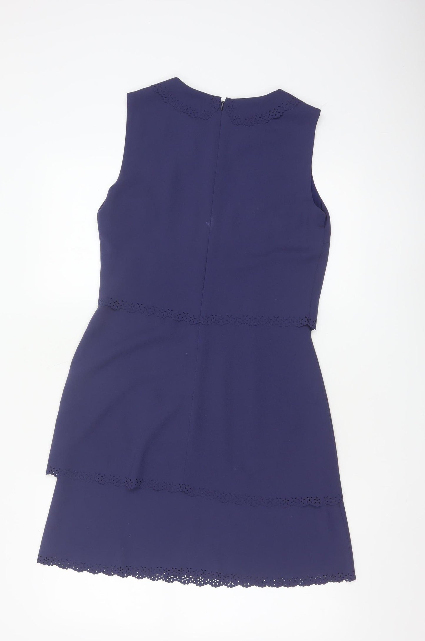 NW3 Women's Blue Sleeveless Short Shift Dress Size 8