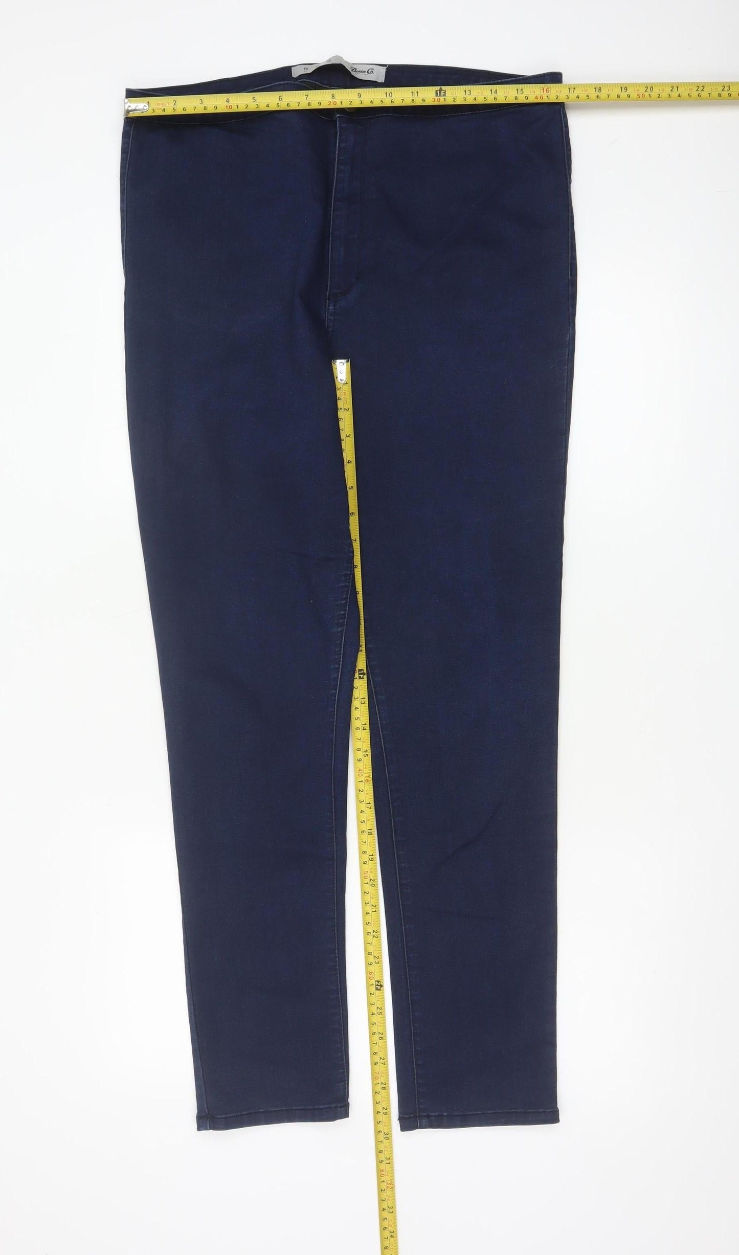 Denim Co. Women's Blue Mid Rise Skinny Stretch Jeans Size 18