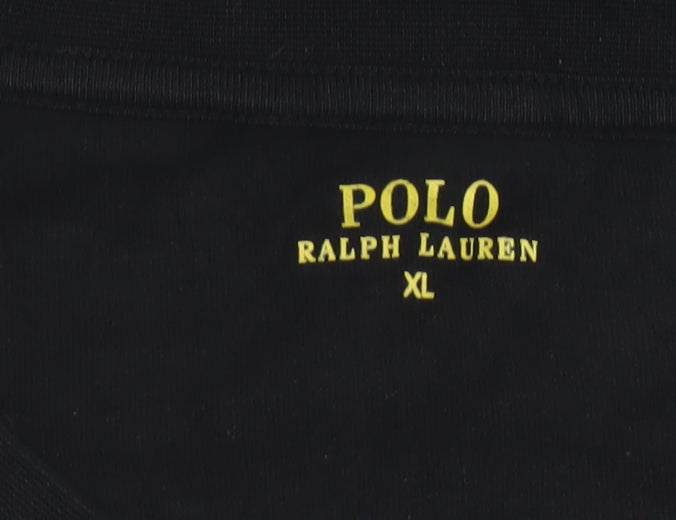 Ralph Lauren Men’s Black Long Sleeve Cotton Top XL