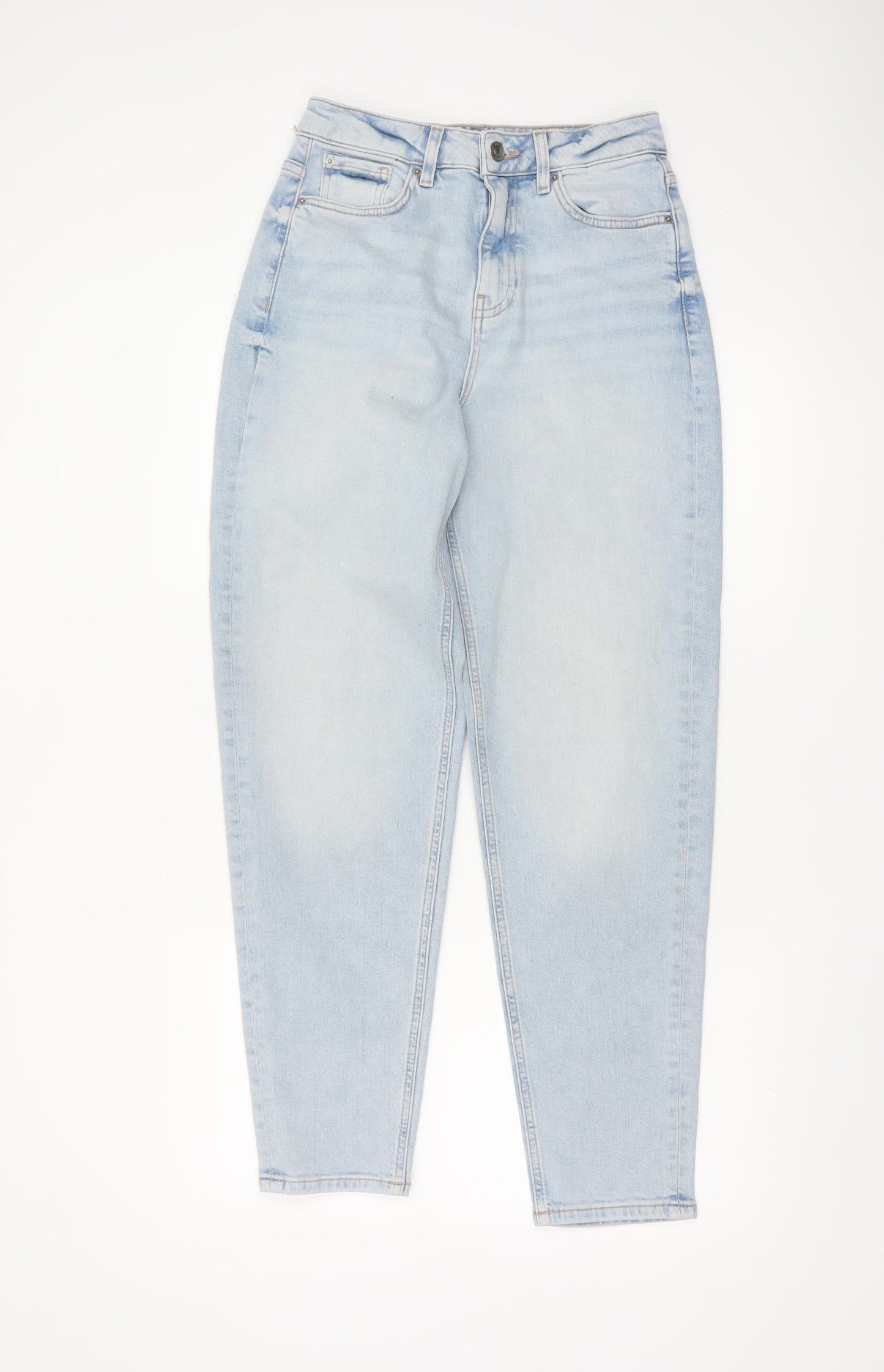 Marks and Spencer Women Blue Mom Jeans Size 10 Tall High Rise