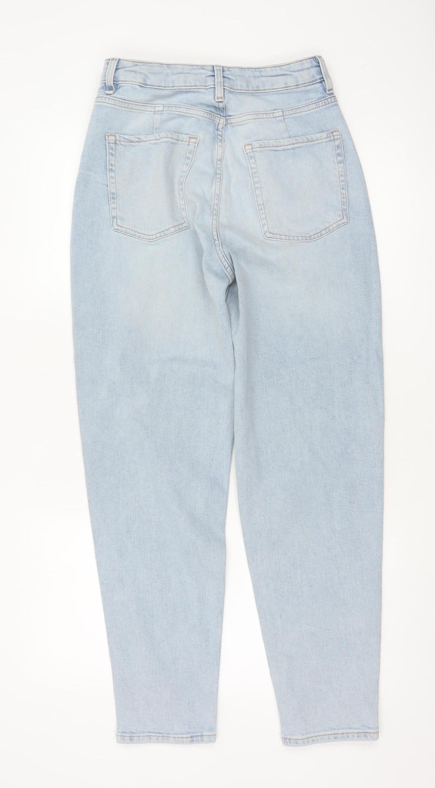 Marks and Spencer Women Blue Mom Jeans Size 10 Tall High Rise