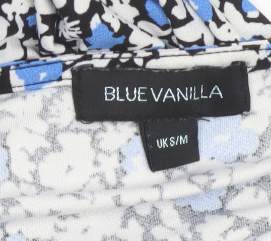 Blue Vanilla Women’s Blue Floral Midi A-Line Dress S