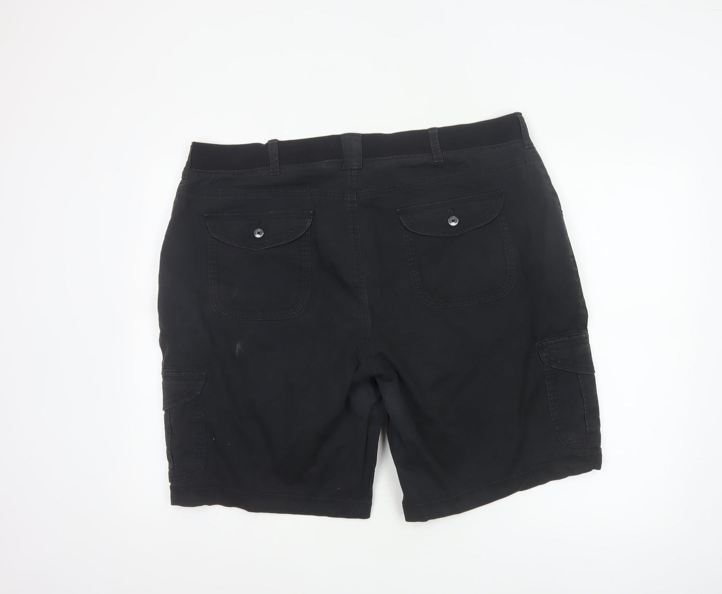Lee Mens Black Cargo Shorts M Relaxed Fit Cotton Stretch