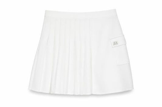 Urban Outfitters Women's White Pleated Short Skirt Size S
