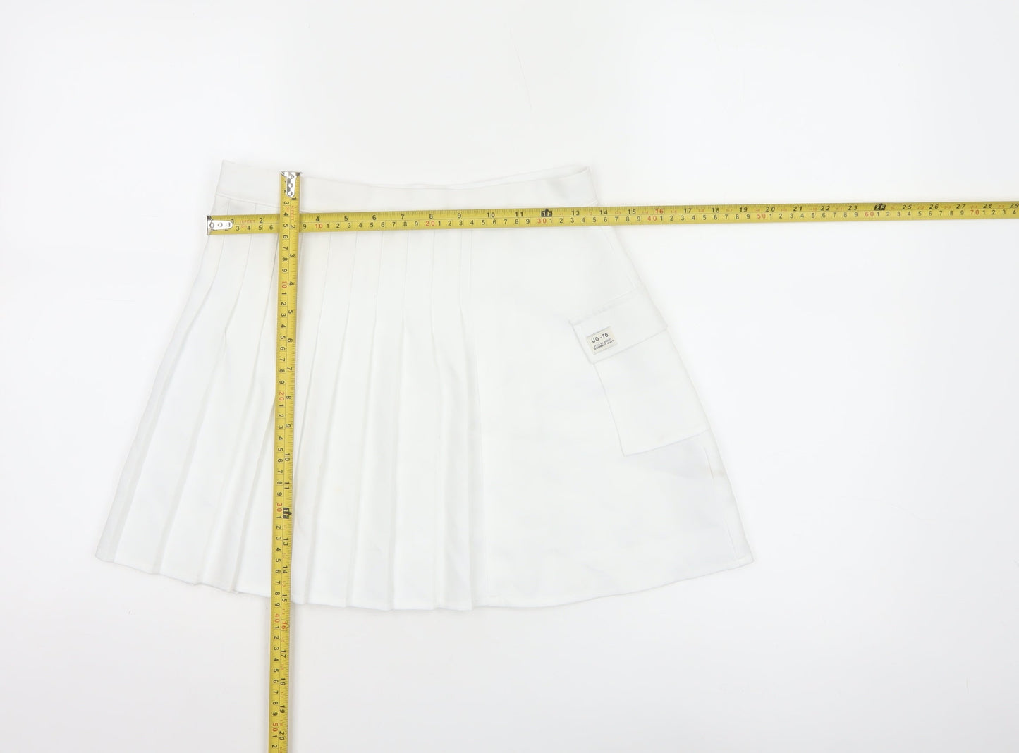 Urban Outfitters Women's White Pleated Short Skirt Size S