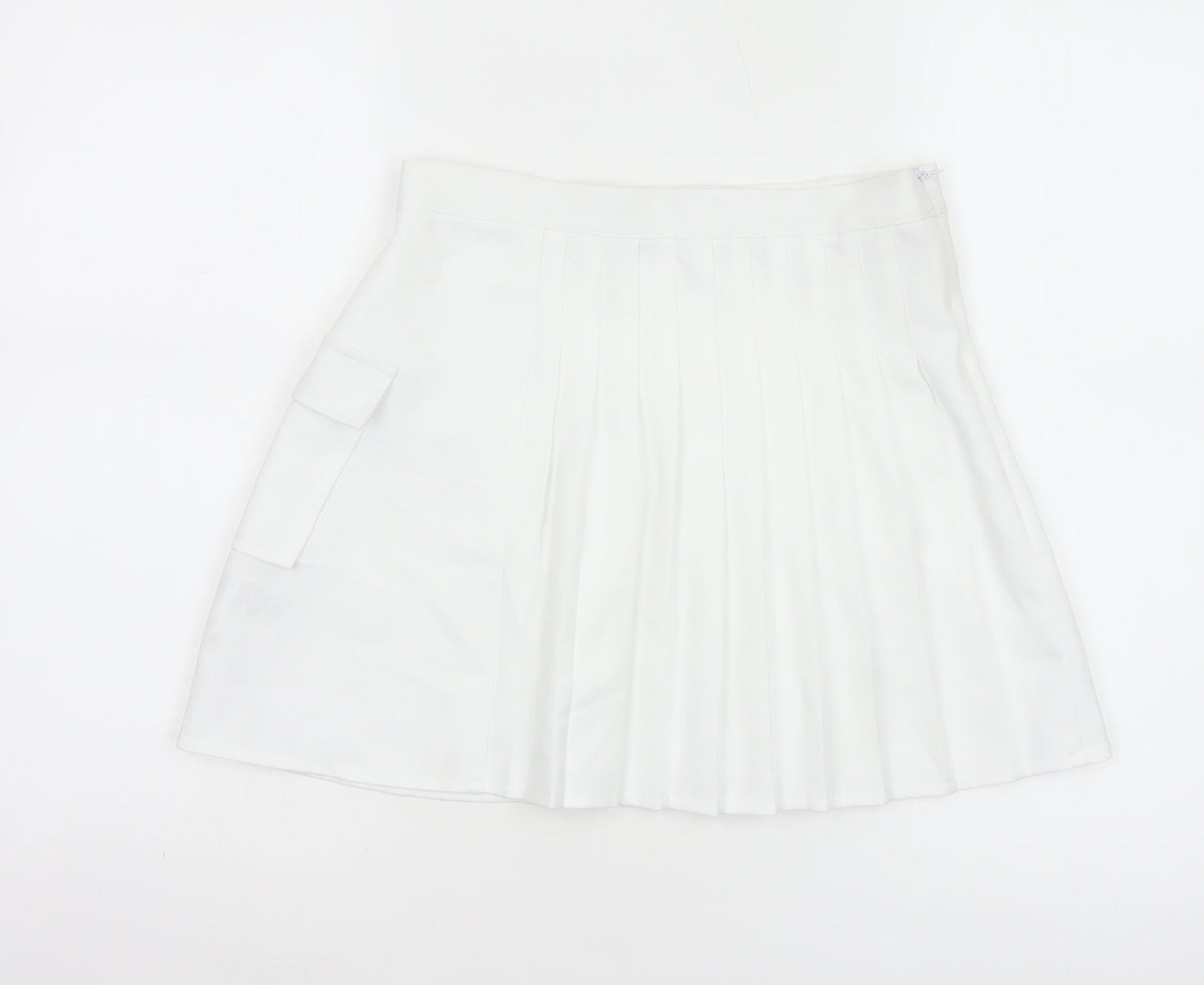 Urban Outfitters Women's White Pleated Short Skirt Size S