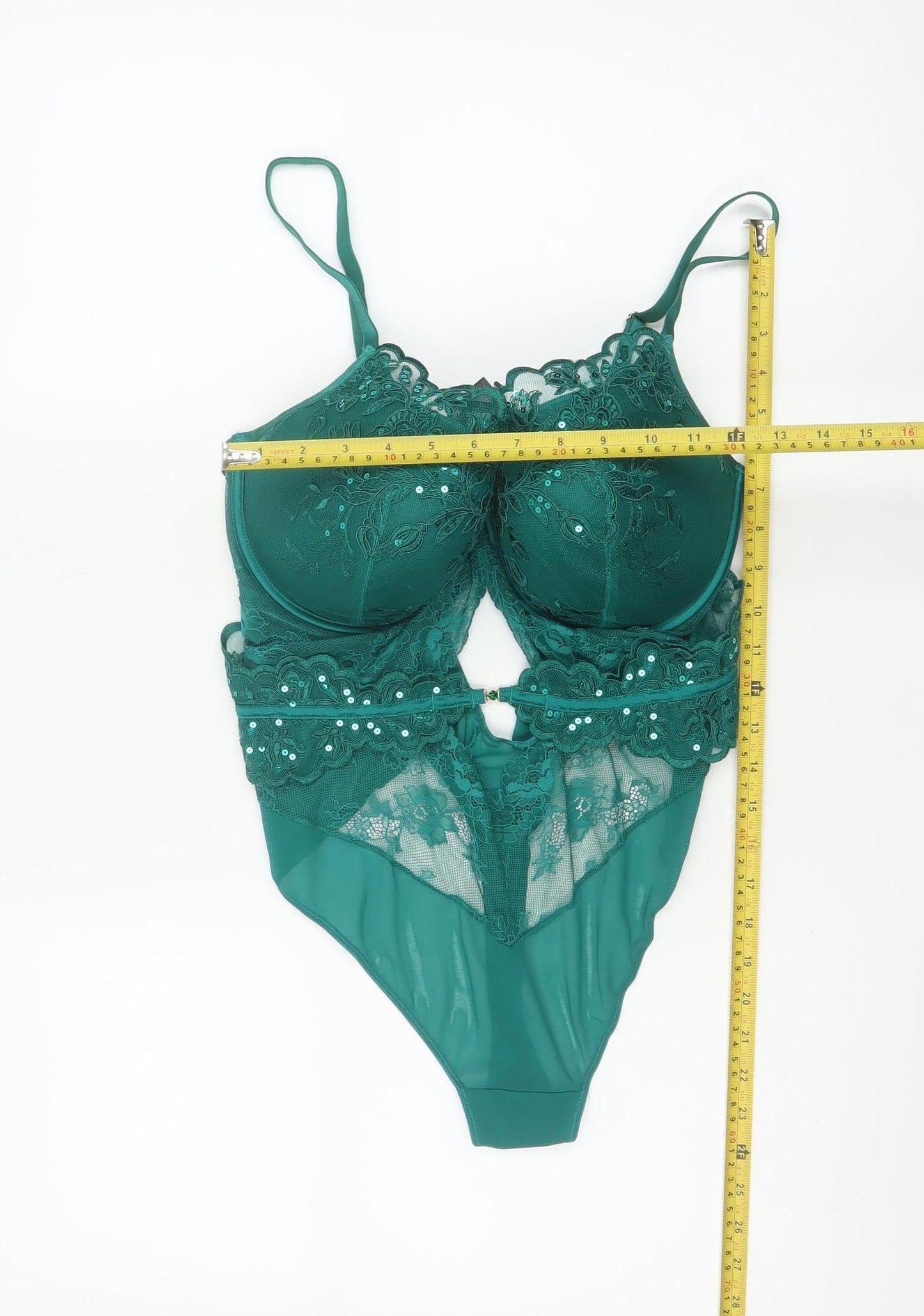 Ann Summers Women Green Lace One Piece Shapewear 18 DDD Underwired