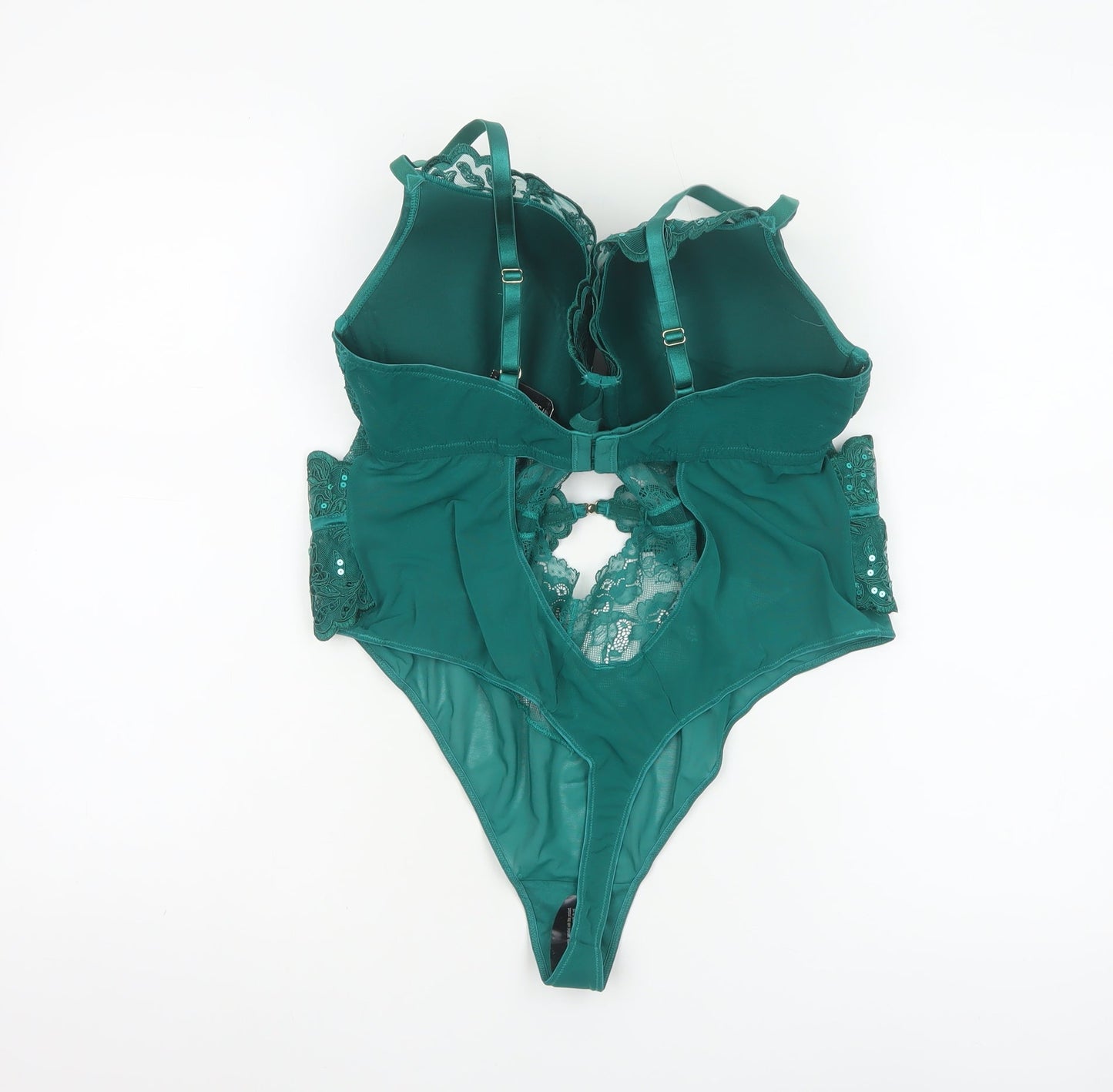 Ann Summers Women Green Lace One Piece Shapewear 18 DDD Underwired