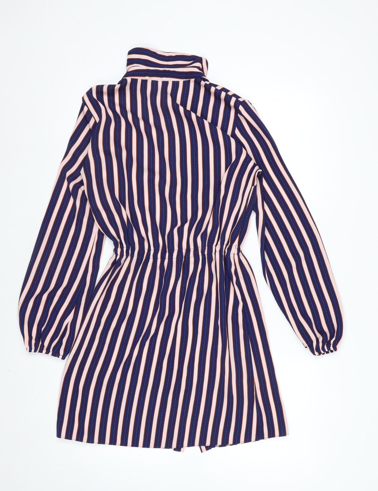 Miss Selfridge Women’s Multicoloured Striped Shirt Dress Size 8