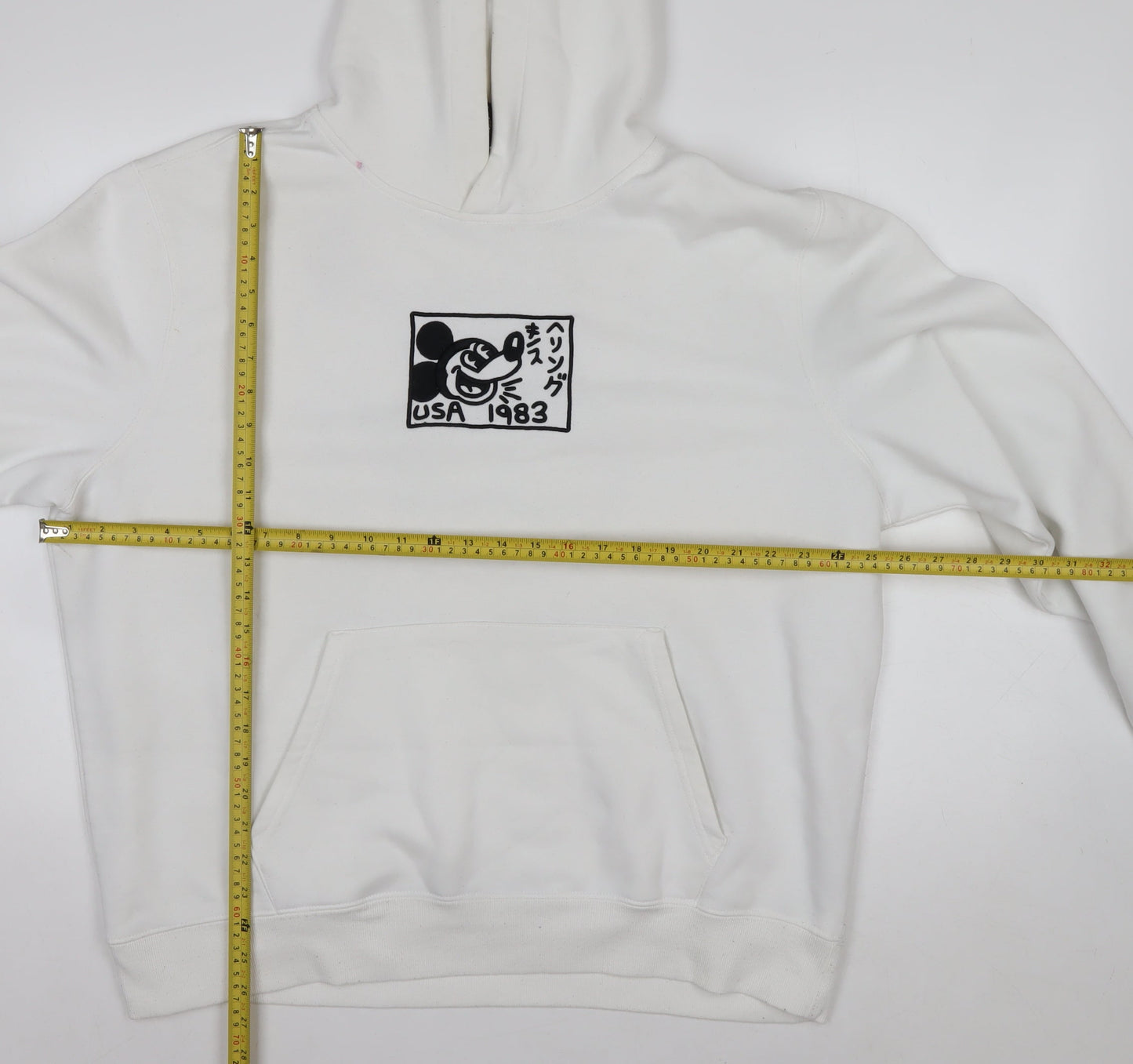 Disney x Keith Haring White Hoodie XL Women’s Pullover Sweatshirt