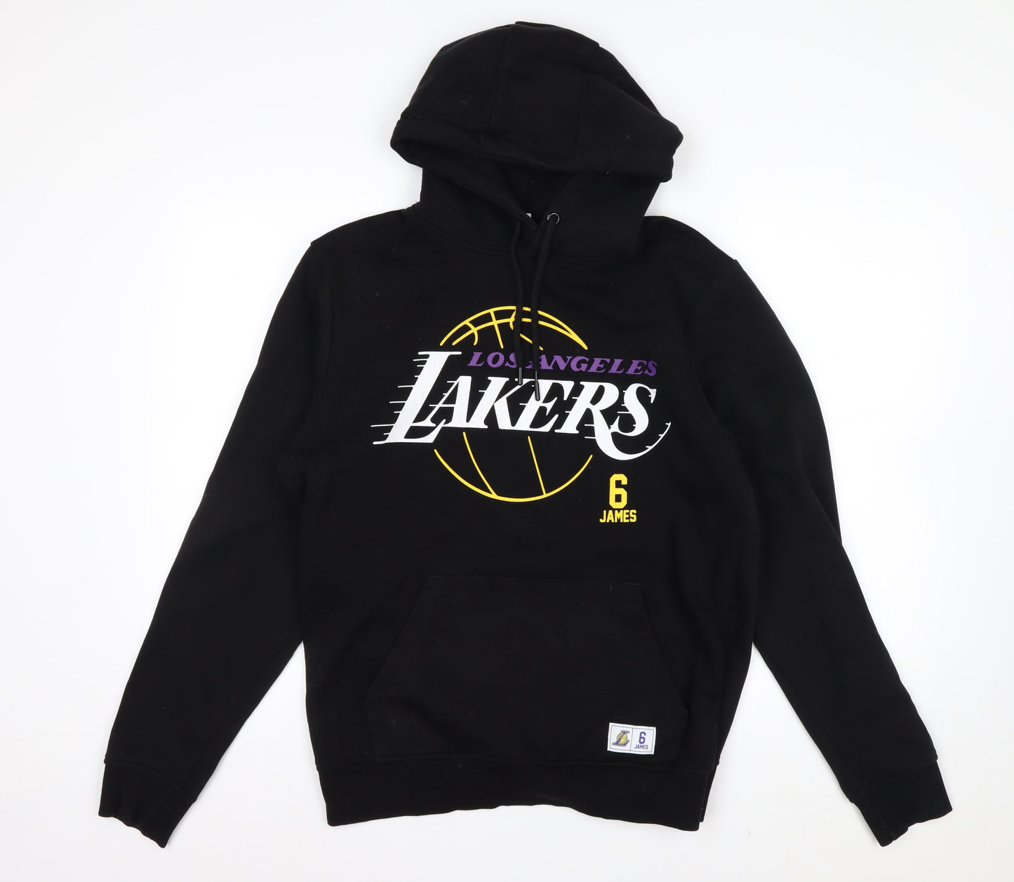 NBA Men’s Black Pullover Hoodie M Los Angeles Lakers LeBron James 6 Sweatshirt