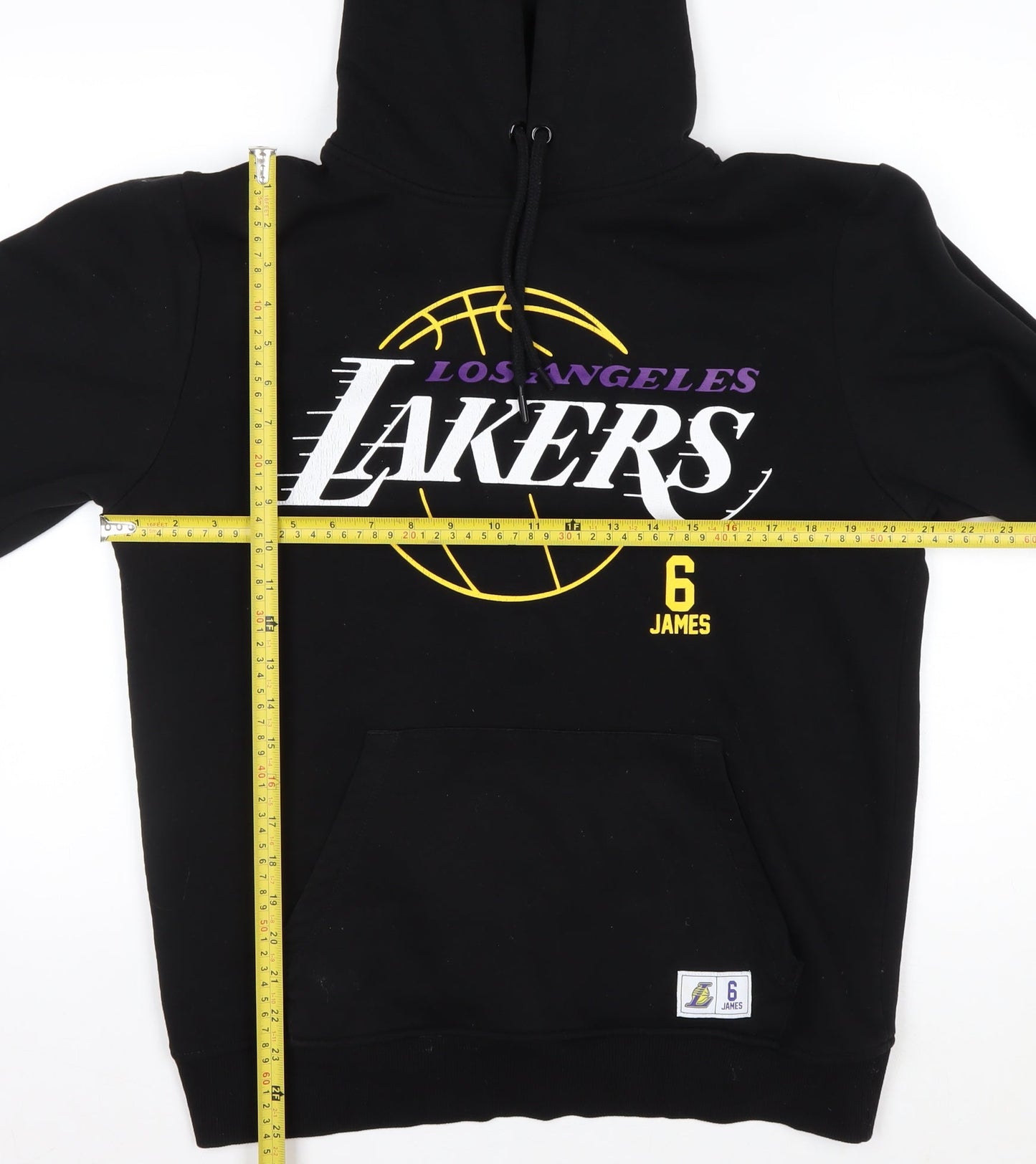 NBA Men’s Black Pullover Hoodie M Los Angeles Lakers LeBron James 6 Sweatshirt