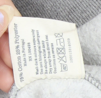 Jack Wills Men’s Grey Full Zip Hoodie XS Logo Fleece Sweatshirt