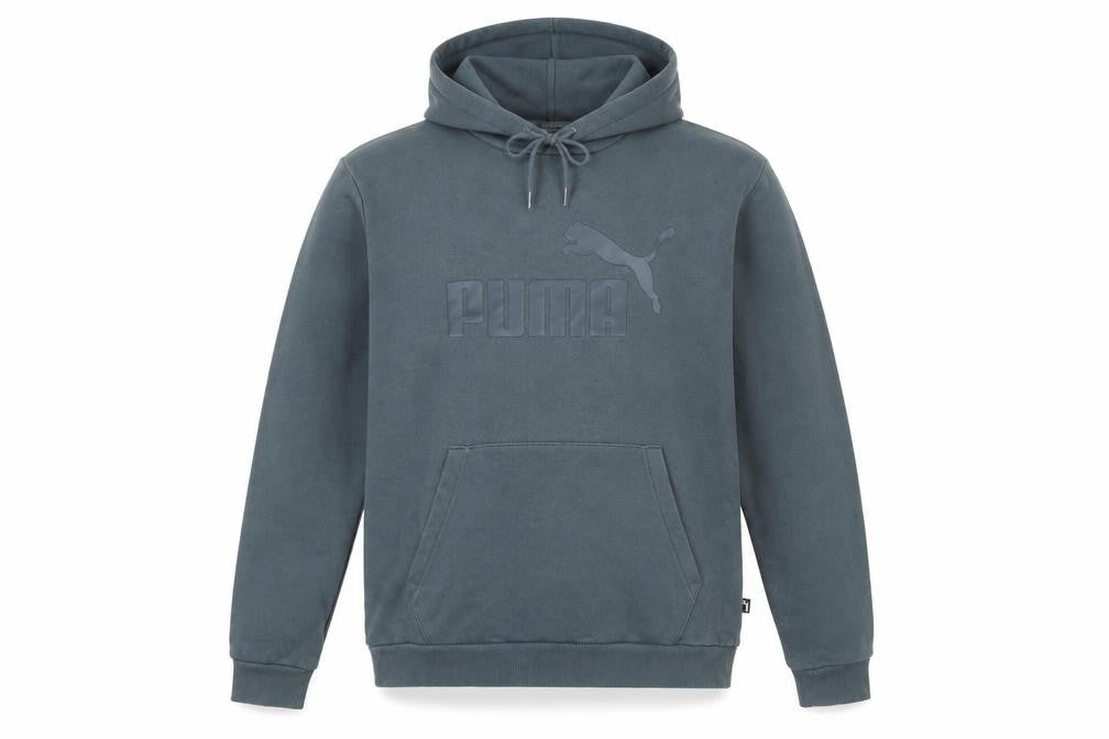 Puma Men's Green Pullover Hoodie M Hooded Logo Sweatshirt