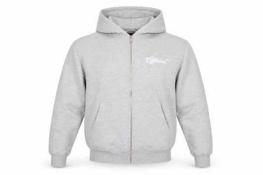 boohooMAN Men's Grey Full Zip Hoodie Size S Regular Fit