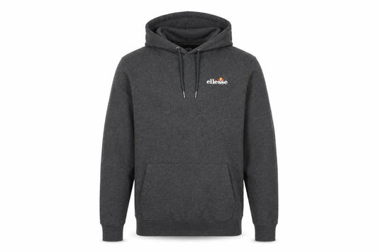 Ellesse Men's Grey Pullover Hoodie L Regular Fit Fleece Sweatshirt