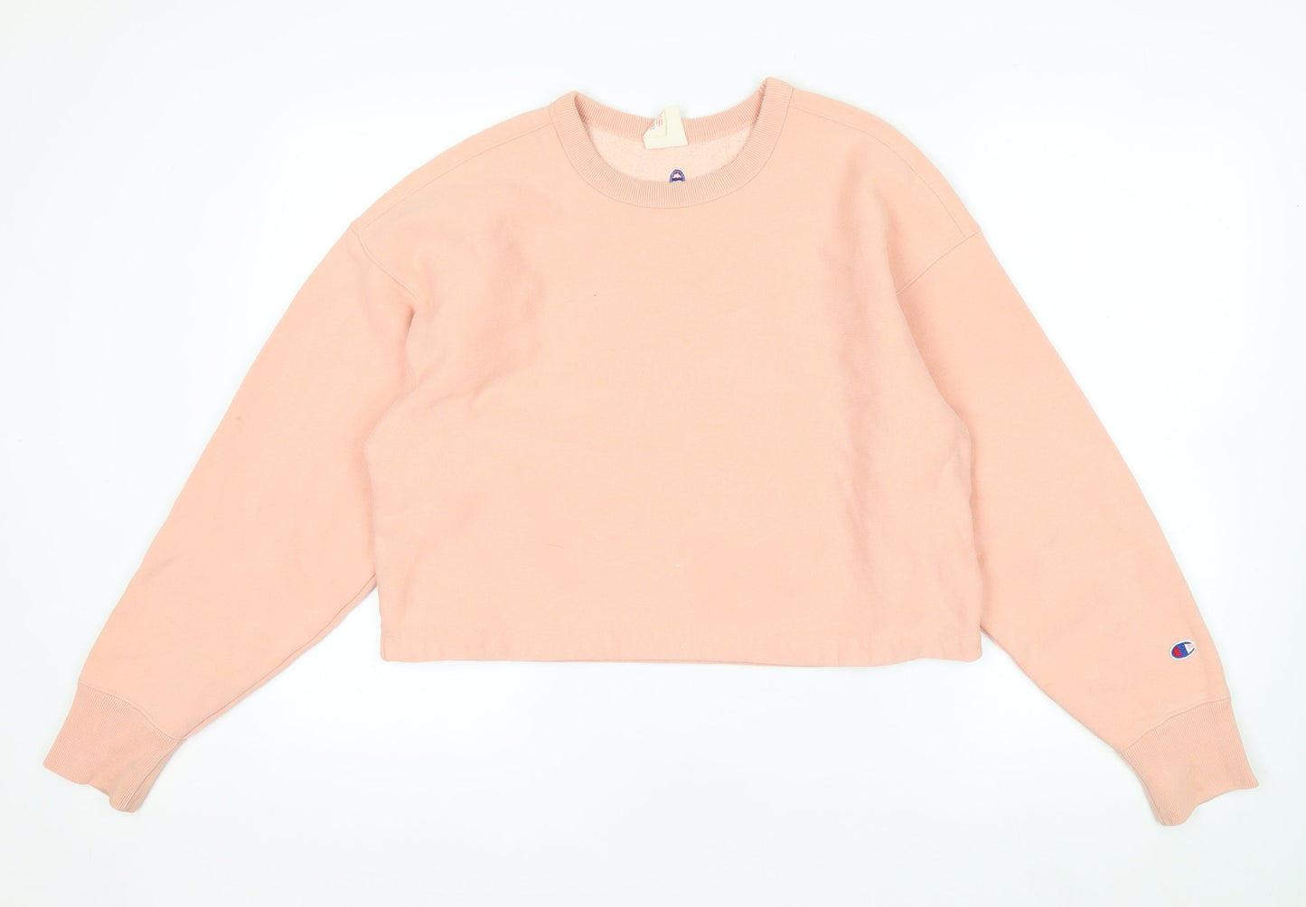 Champion Women's Pink Reverse Weave Sweatshirt Medium Crew Neck