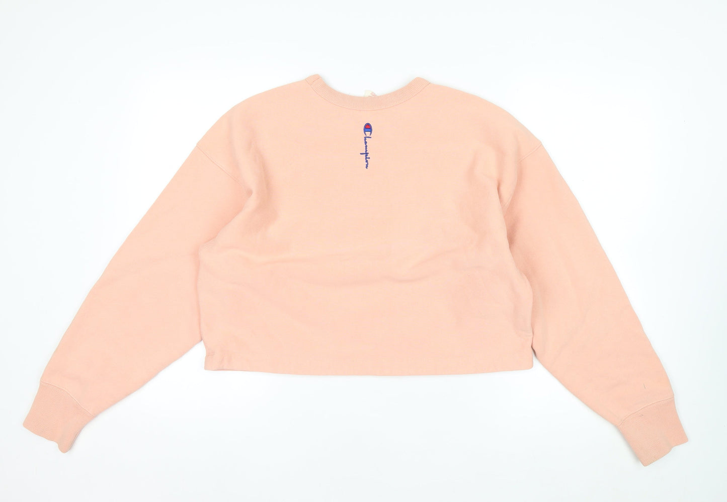Champion Women's Pink Reverse Weave Sweatshirt Medium Crew Neck