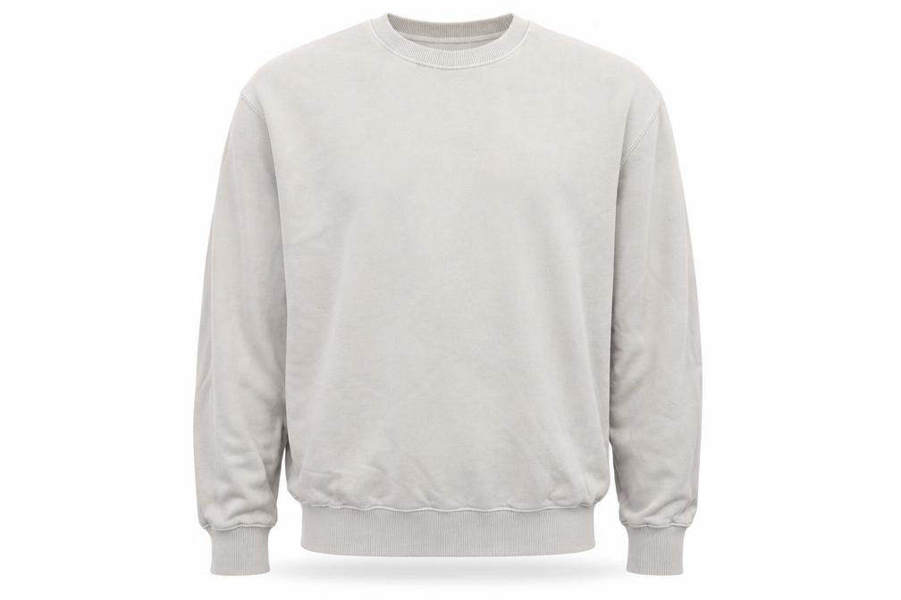COS Men's Beige Relaxed Fit Crew Neck Cotton Sweatshirt XL
