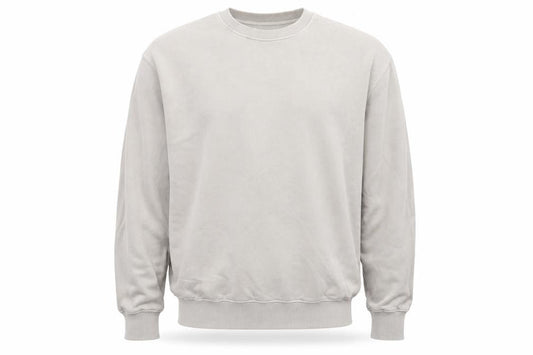 COS Men's Beige Relaxed Fit Crew Neck Cotton Sweatshirt XL