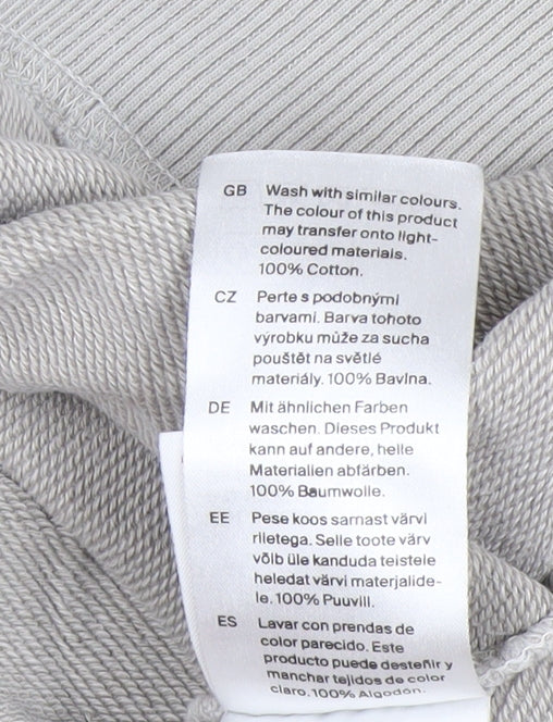 COS Men's Beige Relaxed Fit Crew Neck Cotton Sweatshirt XL