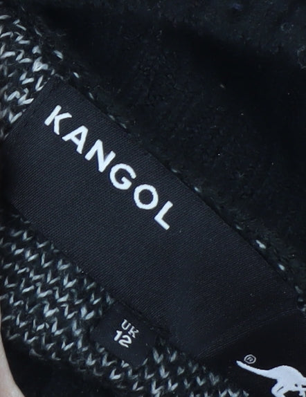 Kangol Men's Black Logo High Neck Pullover Jumper Size L