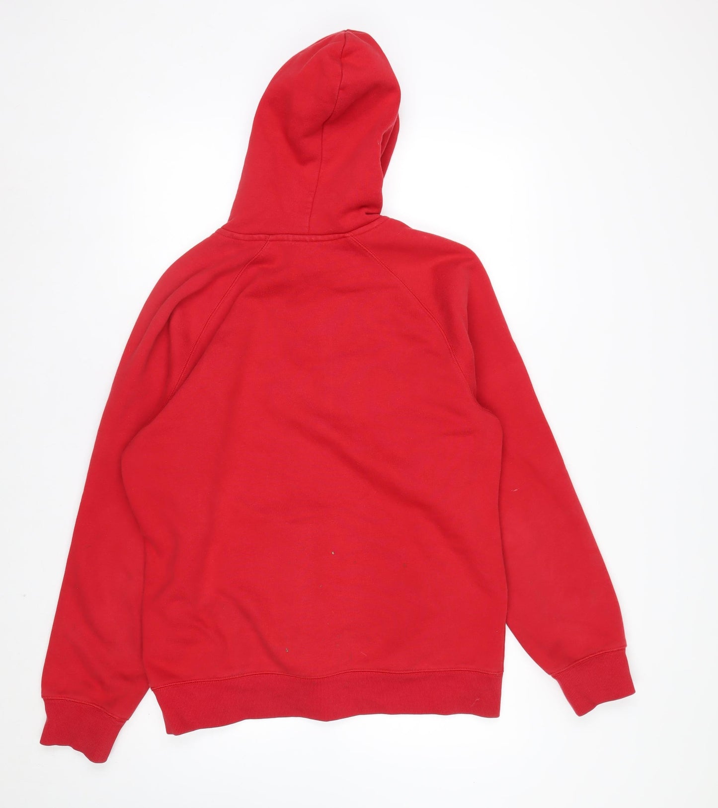 Carhartt Men Red Pullover Hoodie M Hooded Fleece Sweatshirt