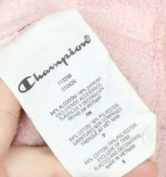 Champion Women's Pink Small Crew Neck Pullover Sweatshirt