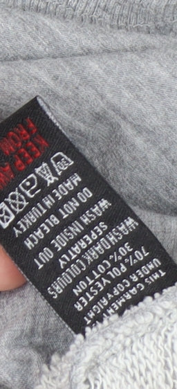 Judas Sinned Men's Grey Crew Neck Pullover Sweatshirt Size M