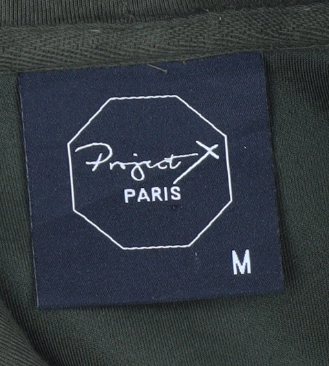 Project X Paris Men's Green Full Zip Hoodie Size M