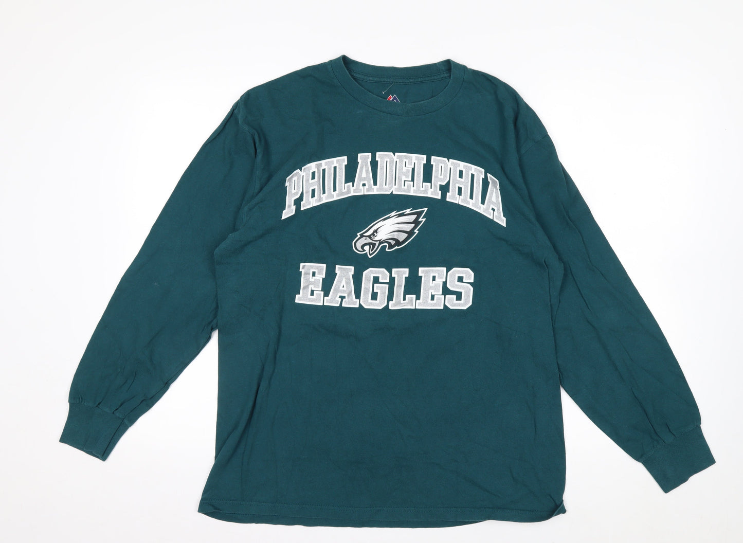 Majestic Men’s Green Philadelphia Eagles Long Sleeve Shirt L