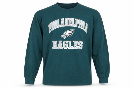 Majestic Men’s Green Philadelphia Eagles Long Sleeve Shirt L