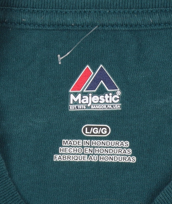 Majestic Men’s Green Philadelphia Eagles Long Sleeve Shirt L
