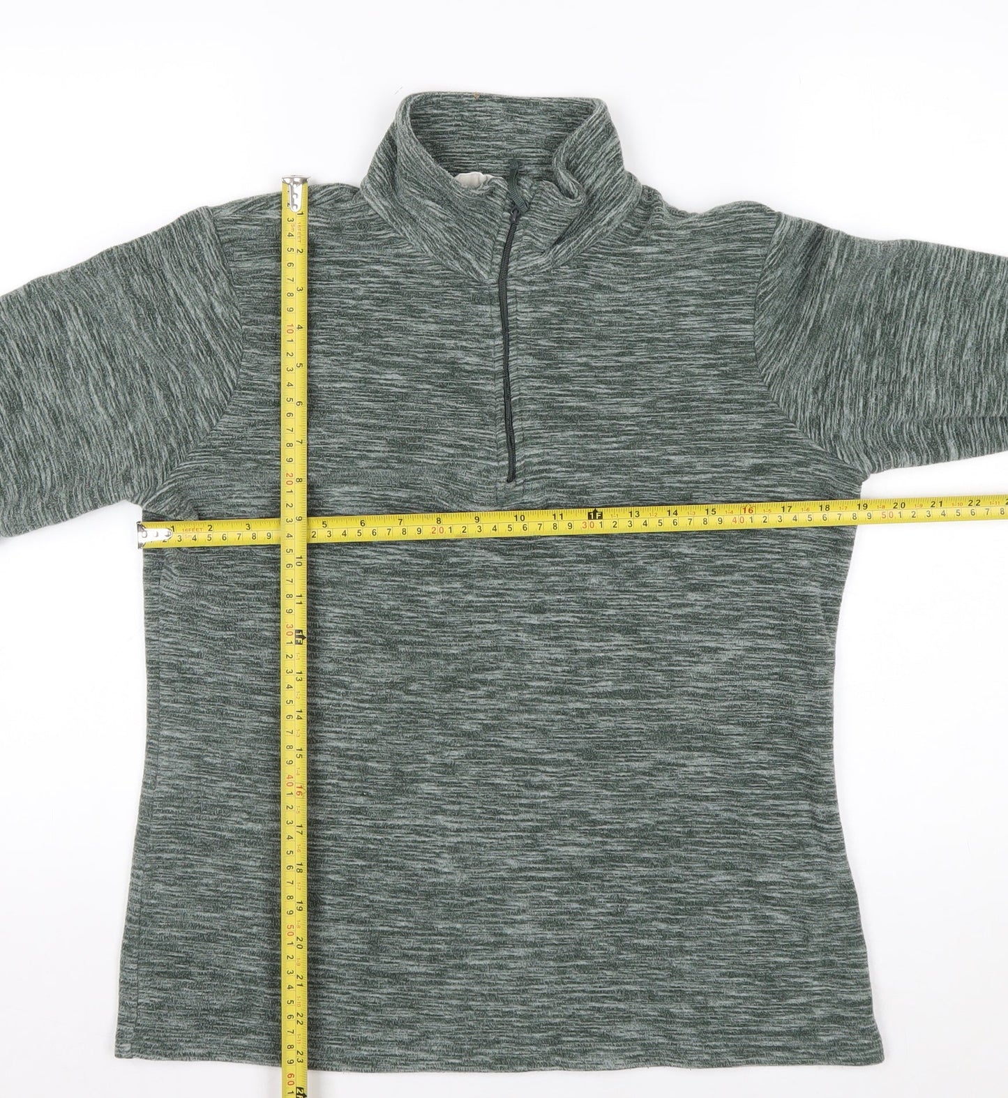 Mountain Warehouse Women’s Green 1/2 Zip Pullover Sweatshirt UK 12