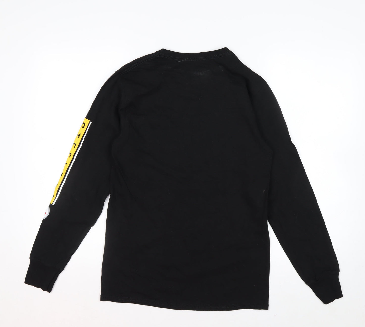 Majestic Men’s Black Pittsburgh Steelers Long Sleeve Sports Top Size S