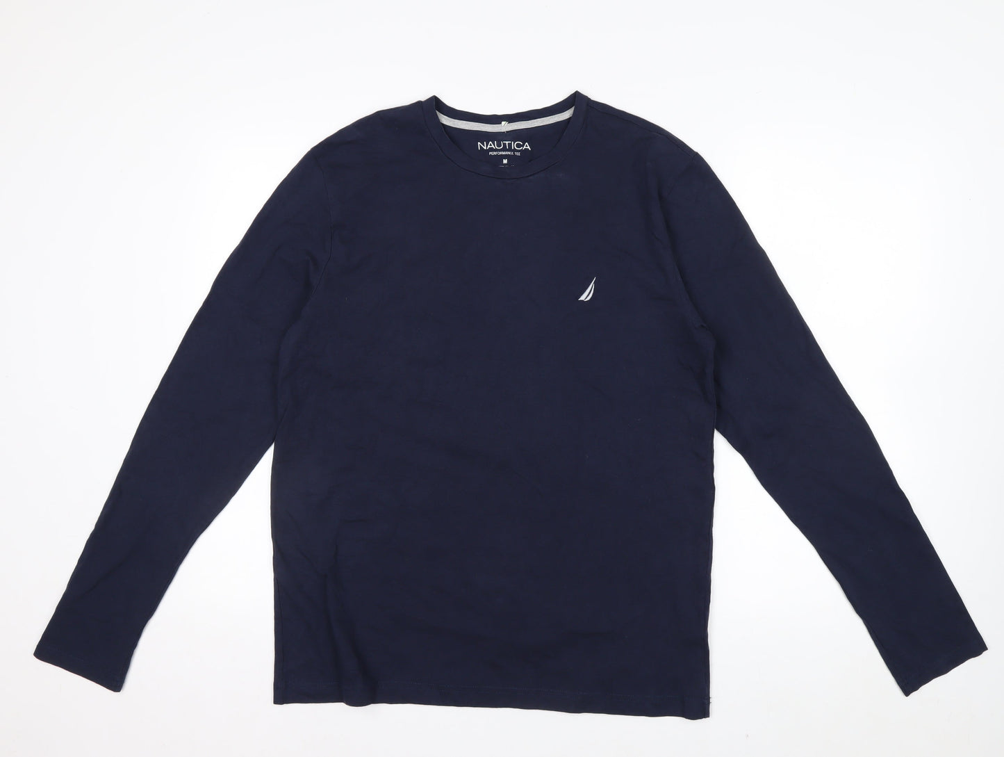Nautica Men's Blue Long Sleeve Performance Tee Size M