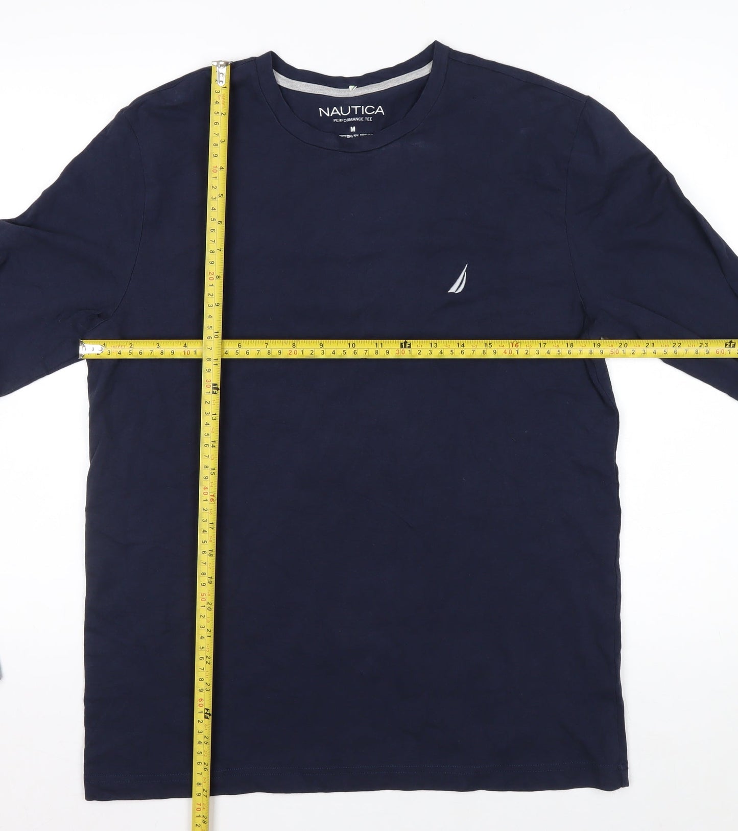 Nautica Men's Blue Long Sleeve Performance Tee Size M
