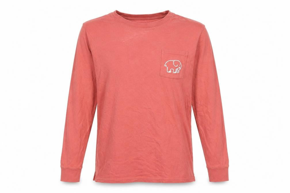 Ivory Ella Womens Pink Long Sleeve Cotton T-Shirt XS