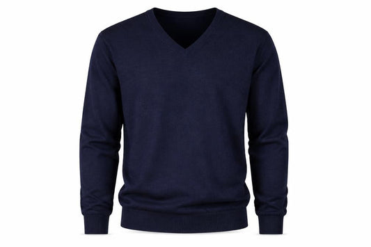 Gap Men's Blue Merino Wool V-Neck Pullover Sweater M