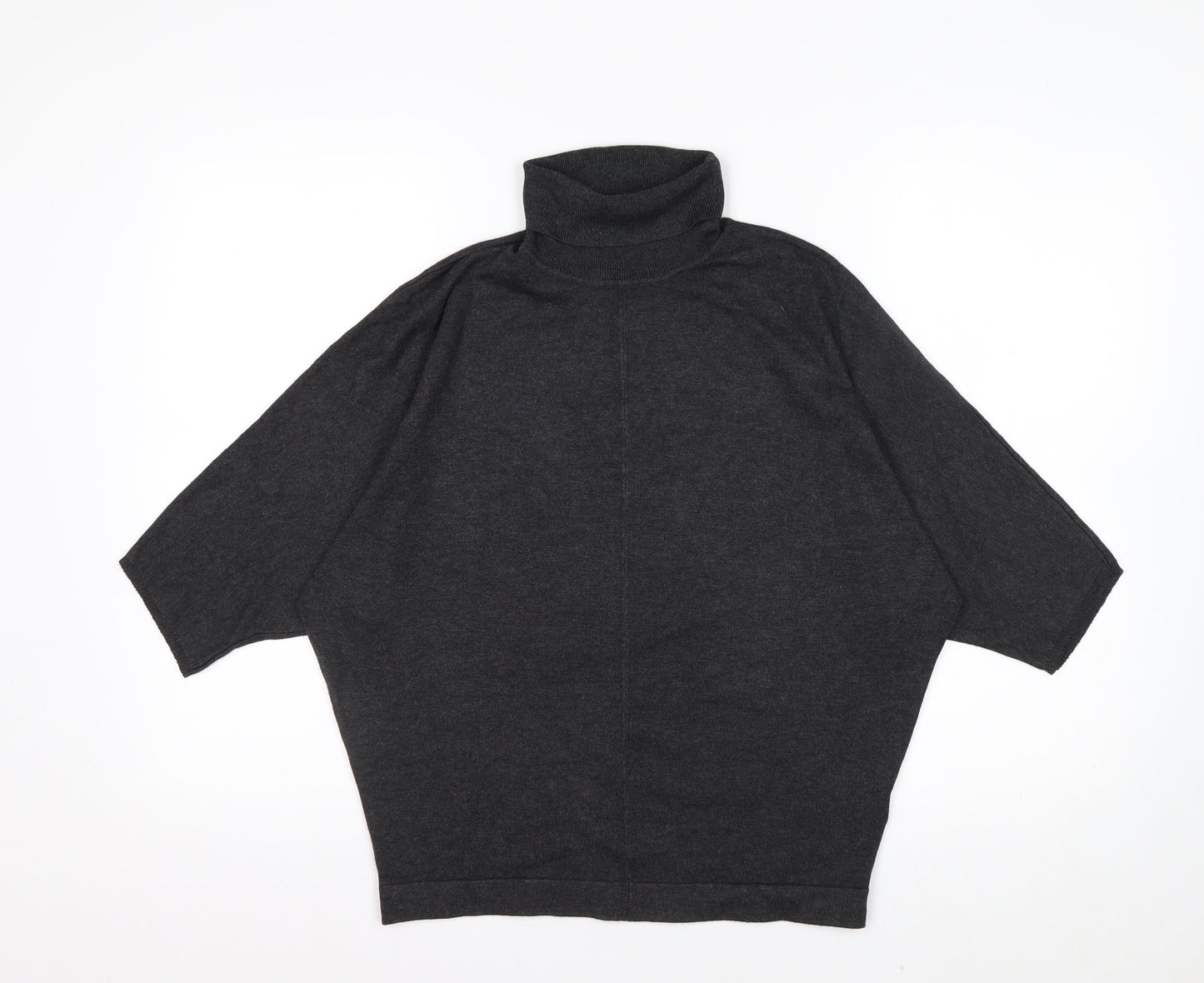 Phase Eight Women’s Grey Roll Neck Relaxed Knit Jumper Size S
