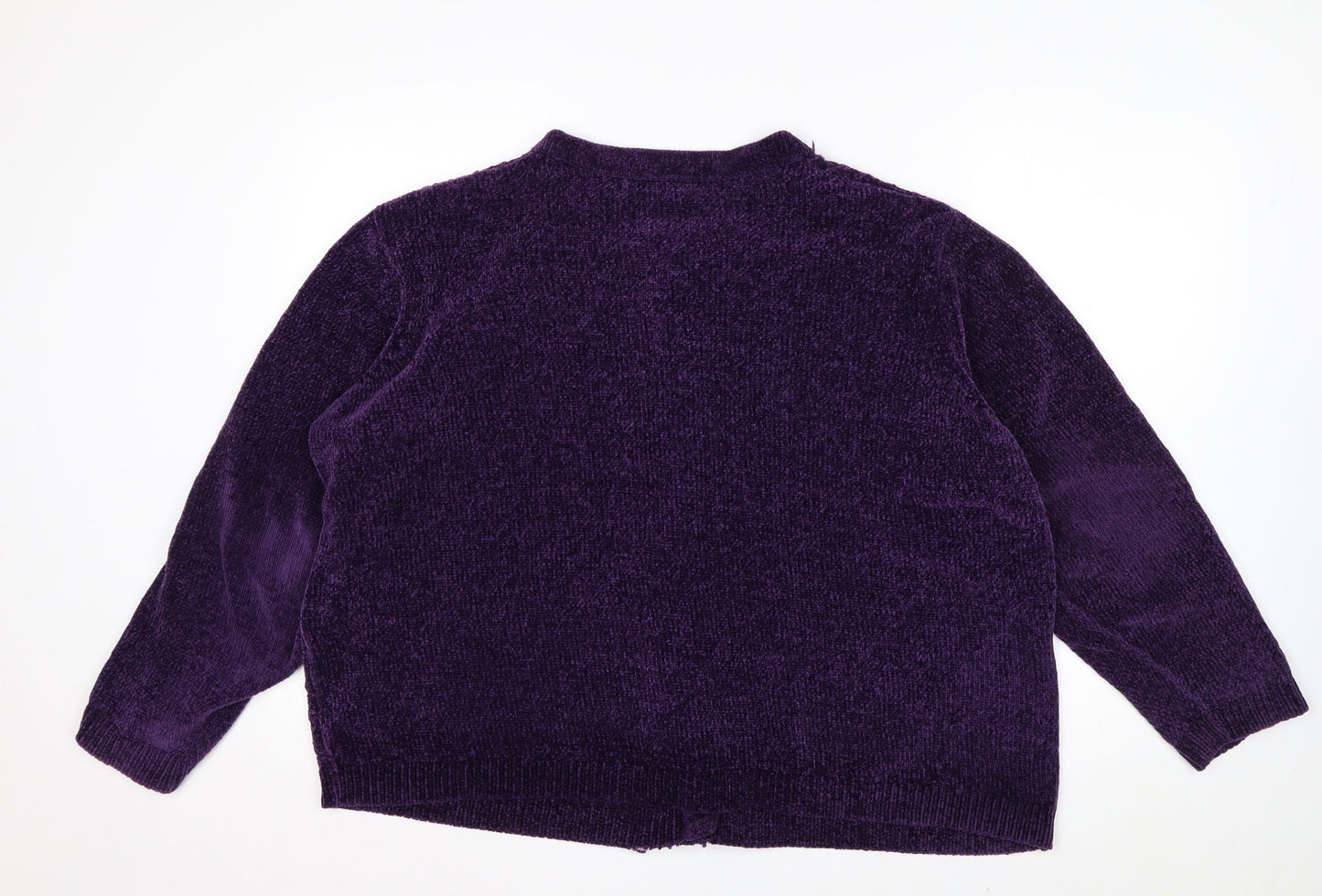 Honor Millburn Women's Purple Cardigan XL 22-24 Button Knit